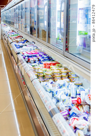 スーパー　アイス冷凍　ショーケース 86412479