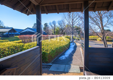 真冬の難波田城公園 あずまやからの風景 富士見市 真冬の難波田城公園 あずまやからの風景 富士見市 86413009