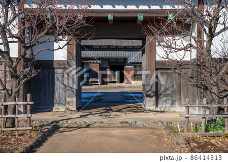 真冬の難波田城公園 旧鈴木家表門 富士見市 真冬の難波田城公園 旧鈴木家表門 富士見市 86414313