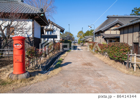 真冬の難波田城公園 古民家ゾーン 郵便ポスト 富士見市 真冬の難波田城公園 古民家ゾーン 郵便ポスト 富士見市 86414344