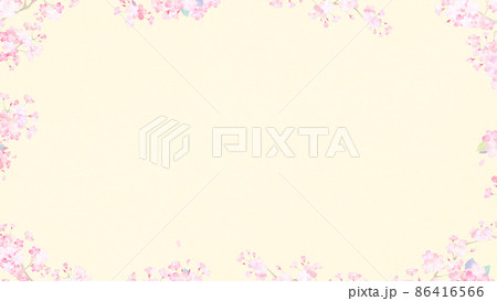 かわいい桜の背景 86416566