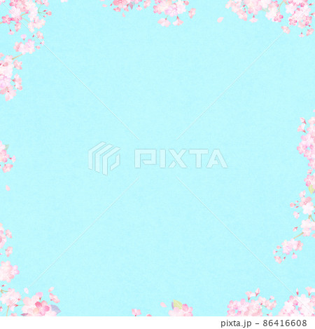 桜のさわやかな背景 86416608