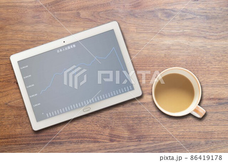 アウトバウンド日本人出国者数グラフ(タブレット コーヒー) アウトバウンド日本人出国者数グラフ(タブレット コーヒー) 86419178