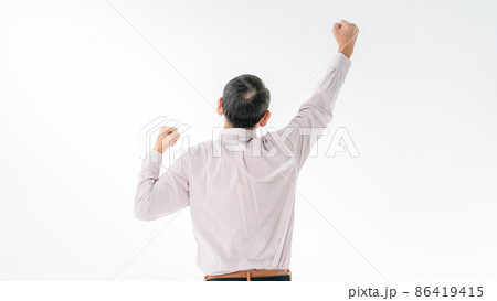 シニア男性　やる気　元気　応援 86419415