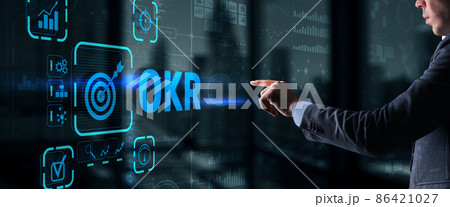 Objectives and Key Results OKR. Methods for project management 86421027