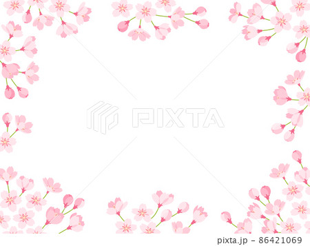 桜のフレーム 桜のフレーム 86421069