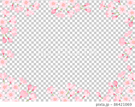 桜のフレーム 桜のフレーム 86421069