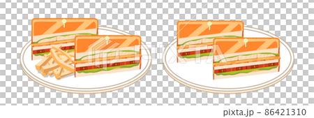 クラブハウスサンドのセット　四角 86421310