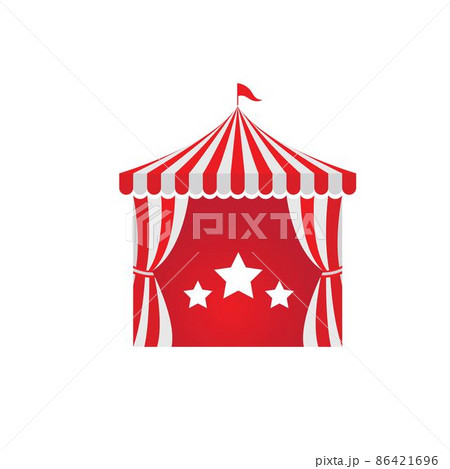 Circus tent Vector illustration design template 86421696
