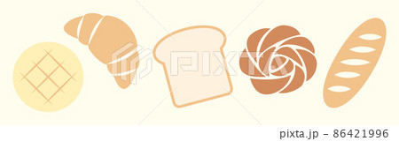 色々なパンの背景イラスト 86421996