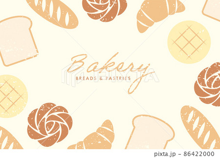 色々なパンの背景イラスト 86422000