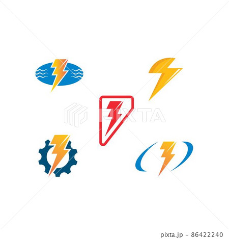 flash thunder bolt icon vector illustration design template 86422240