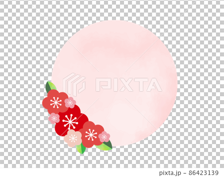Plum blossom frame circle 1 Plum blossom frame circle 1 86423139