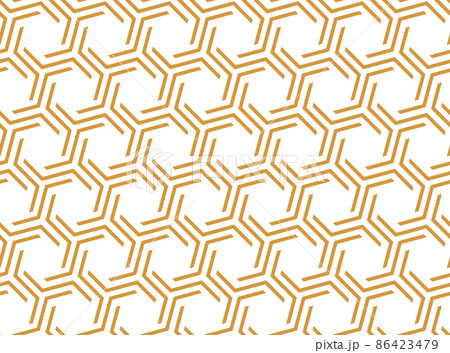 The geometric pattern with lines. Seamless vector background. White and gold texture. Graphic modern pattern. Simple lattice graphic design The geometric pattern with lines. Seamless vector background. White and gold texture. Graphic modern pattern. Simple lattice graphic design 86423479