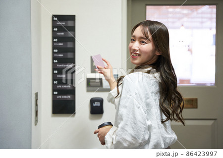 コワーキング　シェアオフィス　レンタルスペース　会議室　カードキー 86423997