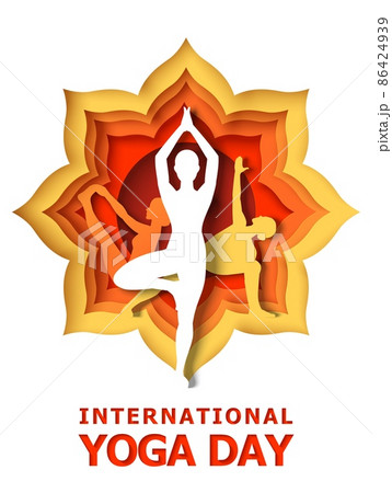 International Yoga Day Poster Drawing ,June - 21 | Yoga day drawing step by  step - YouTube