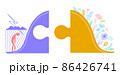 concept of life, in the form of a puzzle 86426741