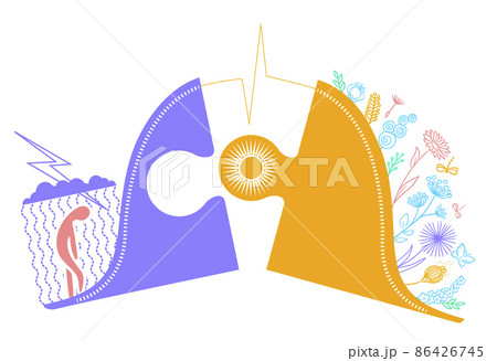 concept of life sadness and joy 86426745