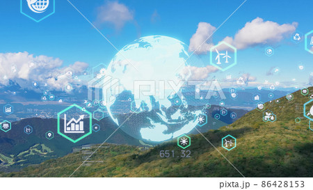 地球環境イメージ SDGs サステナブル 持続可能な開発目標 地球環境イメージ SDGs サステナブル 持続可能な開発目標 86428153