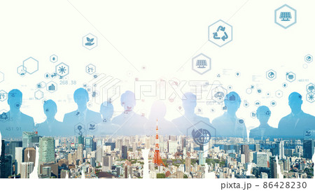 サステナブルな社会　SDGs 86428230