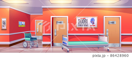 hospital room background cartoon