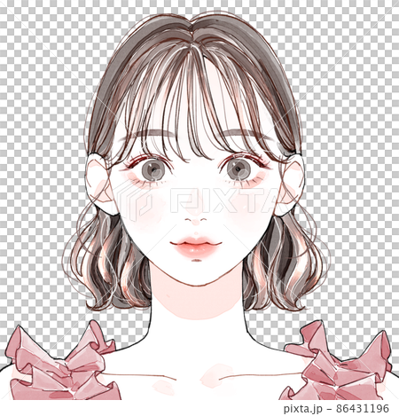 キュート_前髪軽め 86431196