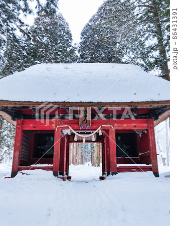 戸隠神社奥社：随神門 86431391