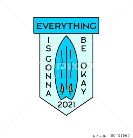 design of blue surfboard 86431669