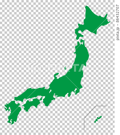 日本地図 県境線なし 日本地図 県境線なし 86432707