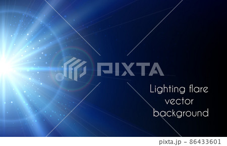 Electric star flash. Abstract lighting flare vector background 86433601