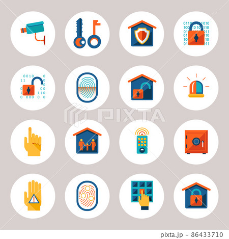 Real Estate Protection Icons 86433710