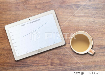 法人化している日本の農業経営体数（タブレット コーヒー） 86433798