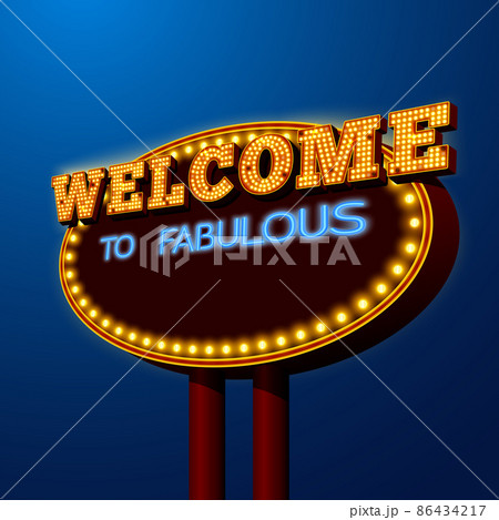 Vegas night life billboard sign poster Vegas night life billboard sign poster 86434217
