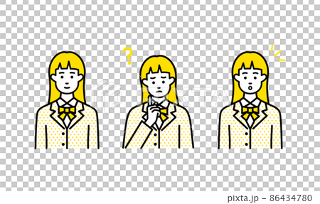 高校生ベクターセット 86434780