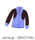 Jacket hoodie on white background. Vector illustration. 86437261