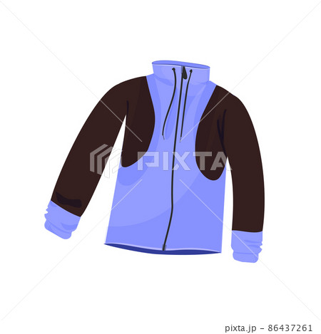 Jacket hoodie on white background. Vector illustration. Jacket hoodie on white background. Vector illustration. 86437261