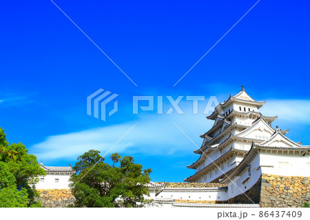 姫路市、国宝姫路城とその周辺の風景 姫路市、国宝姫路城とその周辺の風景 86437409