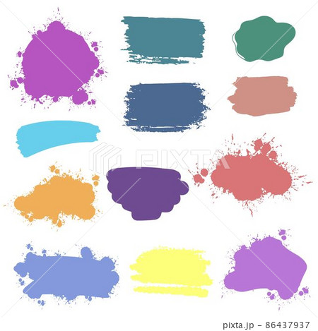 Color splashes set Color splashes set 86437937