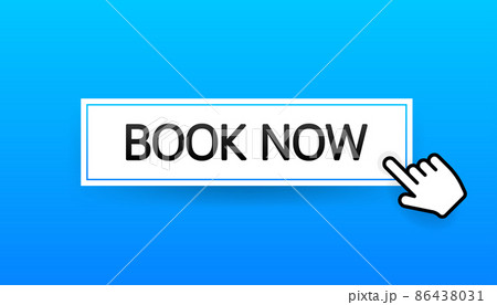 Book now button, great design for any purposes. Luxury red background vector. Travel concept 86438031