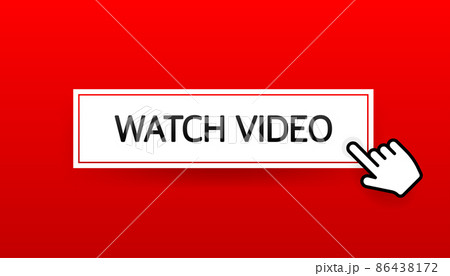 Watch video button isolated on white bakcground. Vector Design Watch video button isolated on white bakcground. Vector Design 86438172