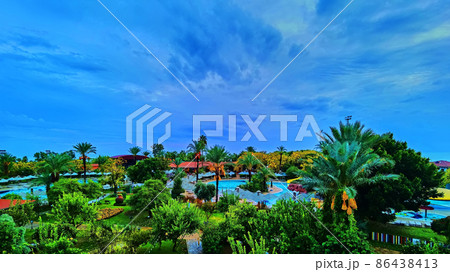 Bodrum street view in Turkey. HDR shot. 86438413