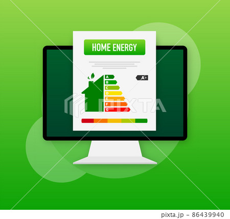 Flat home energy. Smart home. Future technology. Vector logo illustration. Internet technology. Vector icon 86439940