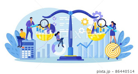 Benchmarking as business compare tool for improvement. Comparison of quality and cost, performance to competitor companies. Development strategy, plan and method 86440514