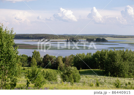 View on Braslav lakes. Belarus national park 86440915