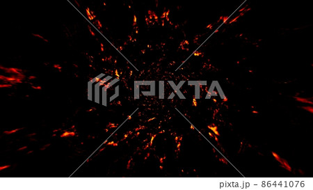 Glowing Fire Vortex Particles Effect 86441076