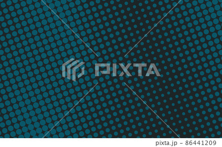 Pop art creative concept colorful comics book magazine cover. Polka dots blue background. Cartoon halftone retro pattern. Abstract dotted design for poster, card, banner, empty bubble 86441209