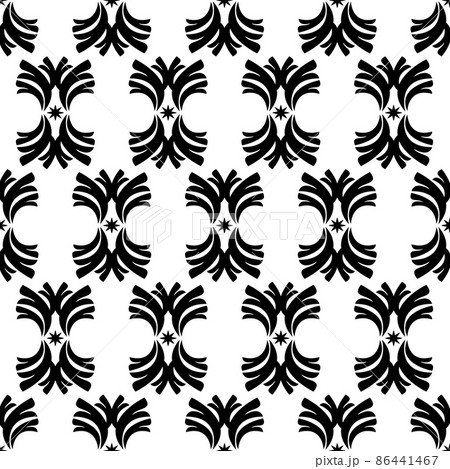 Monochrome gothic pattern Monochrome gothic pattern 86441467