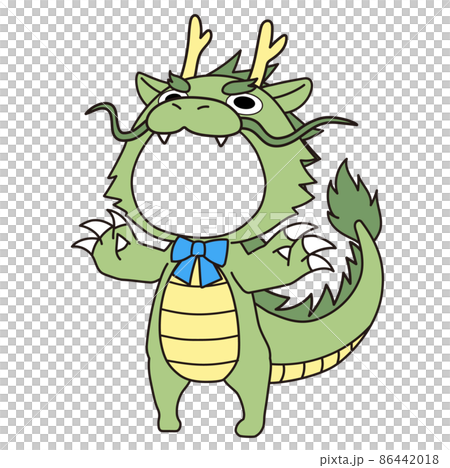 着ぐるみフォトフレーム_顔はめ辰・龍・竜 86442018