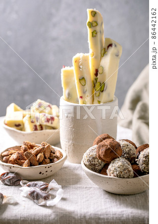 Homemade sweet gifts toffee chocolate truffle candy collection Homemade sweet gifts toffee chocolate truffle candy collection 86442162