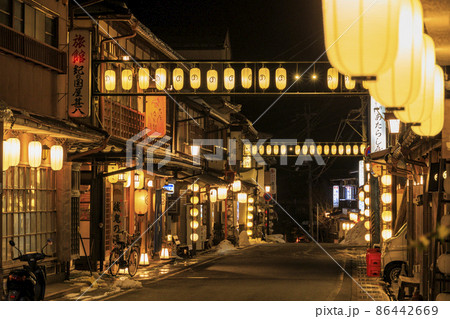 洞川温泉 温泉街の夜景 洞川温泉 温泉街の夜景 86442669